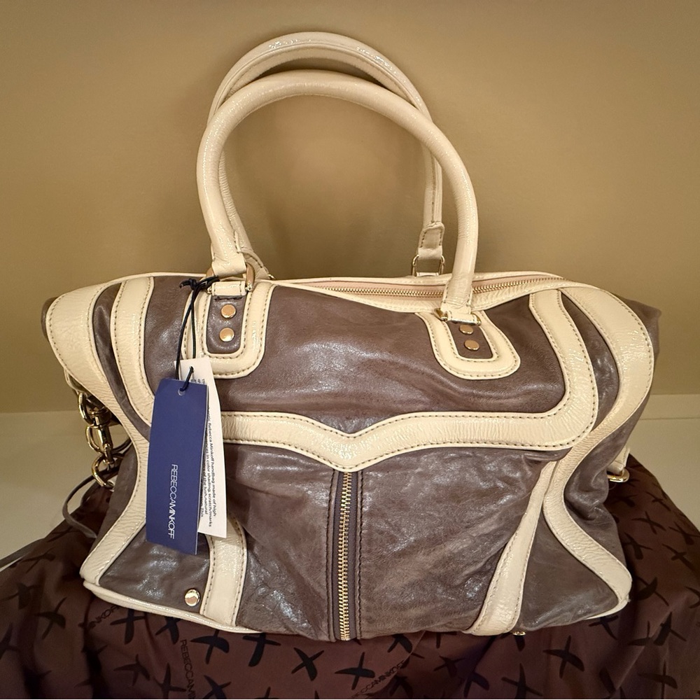 Rebecca Minkoff Two-Tone Leather Satchel